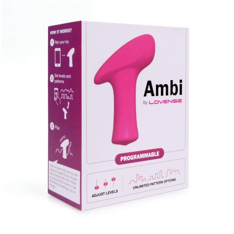 LOVENSE Ambi - okos, dupla-motoros csiklóvibrátor (pink) 71026 termék bemutató kép