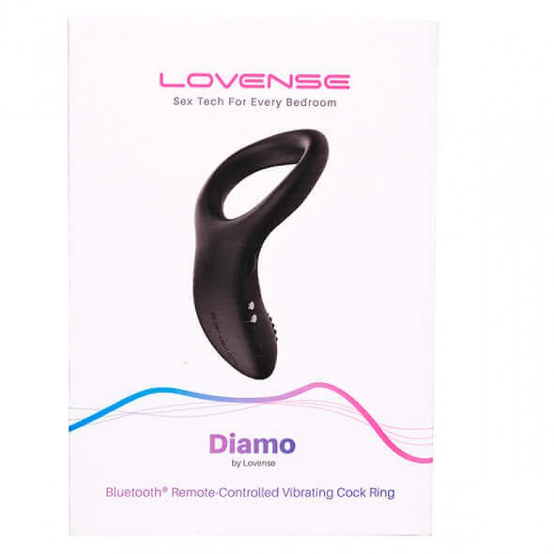 LOVENSE Diamo - okos, vibrációs péniszgyűrű (fekete) 49021 termék bemutató kép