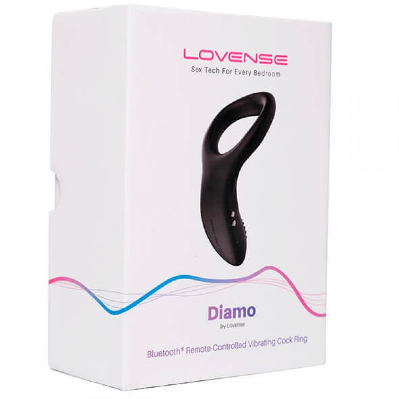 LOVENSE Diamo - okos, vibrációs péniszgyűrű (fekete) 87079 termék bemutató kép