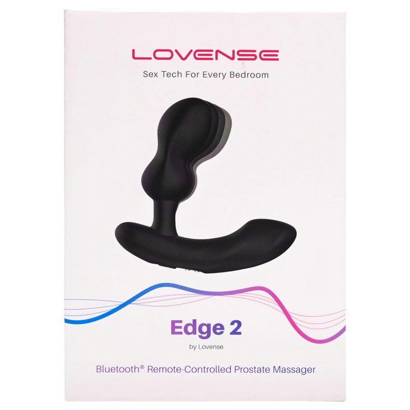 Lovense Edge 2 – App-vezérelt prosztata vibrátor, férfiaknak (fekete) 138619 termék bemutató kép