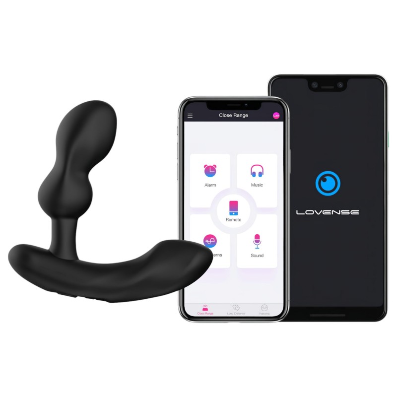 Lovense Edge 2 – App-vezérelt prosztata vibrátor, férfiaknak (fekete) 138622 termék bemutató kép