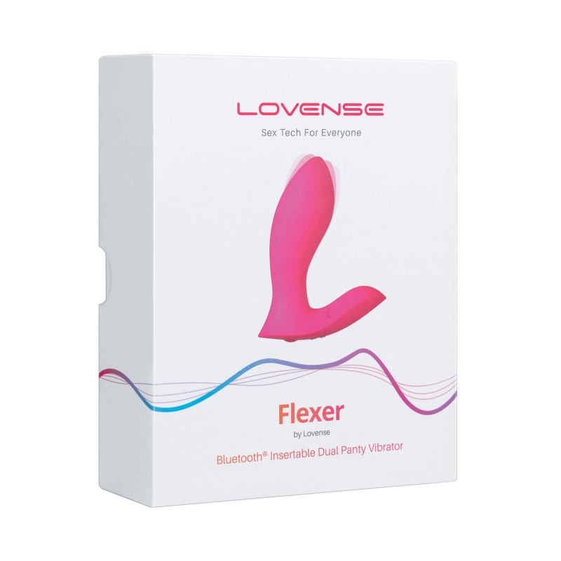 LOVENSE Flexer Panty - akkus 2in1 vibrátor (pink) 68423 termék bemutató kép