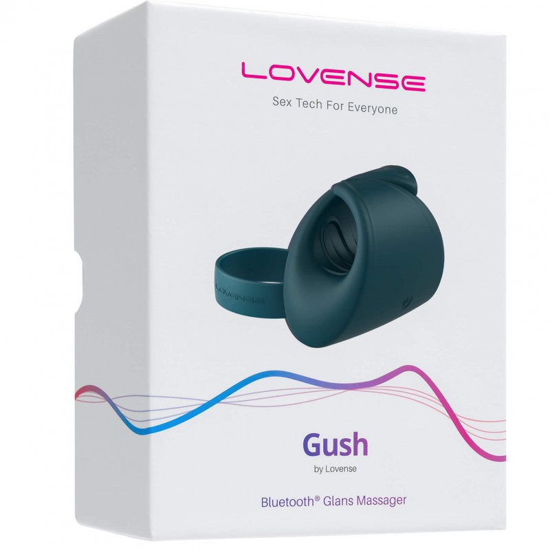 LOVENSE Gush - okos, akkus pénisz masszírozó vibrátor (szürke) 51684 termék bemutató kép