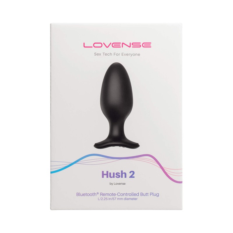 LOVENSE Hush 2 L - akkus kis anál vibrátor (57mm) - fekete 87921 termék bemutató kép