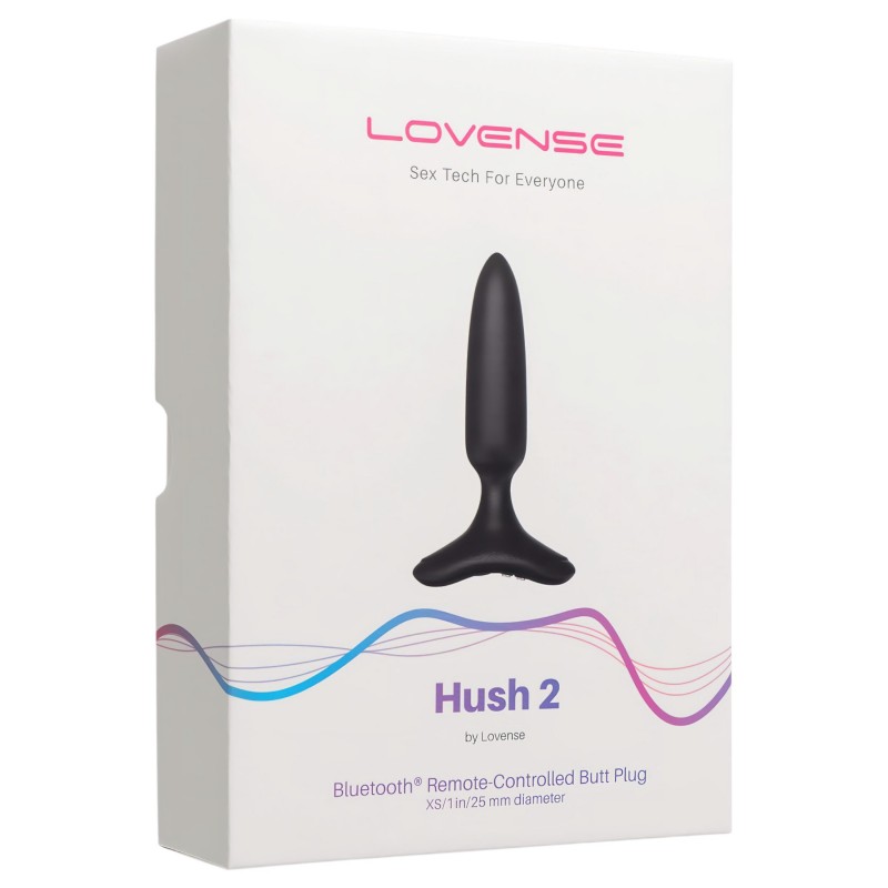 LOVENSE Hush 2 XS - akkus kis anál vibrátor (25 mm, fekete) 131104 termék bemutató kép