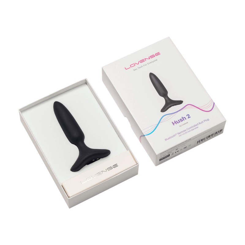 LOVENSE Hush 2 XS - akkus kis anál vibrátor (25mm) - fekete 87909 termék bemutató kép