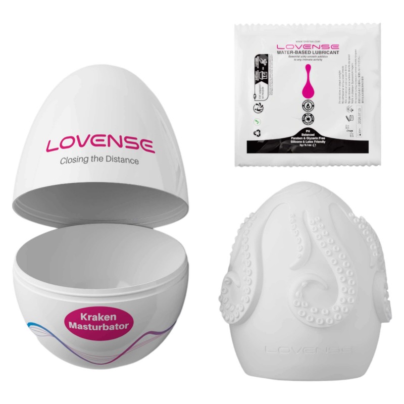 LOVENSE Kraken - tojás maszturbátor - 1db (fehér) 86400 termék bemutató kép