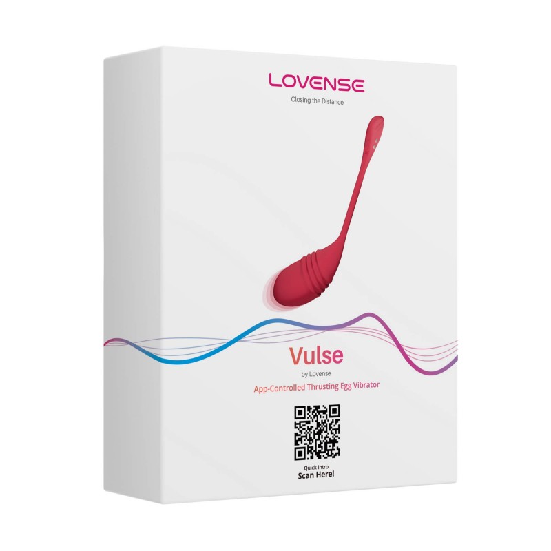 LOVENSE Vulse - okos, lökő vibrotojás (piros) 89061 termék bemutató kép