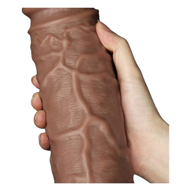 Lovetoy Chubby - tapadókorongos élethű dildó - 25cm (natúr) 91166 termék bemutató kép