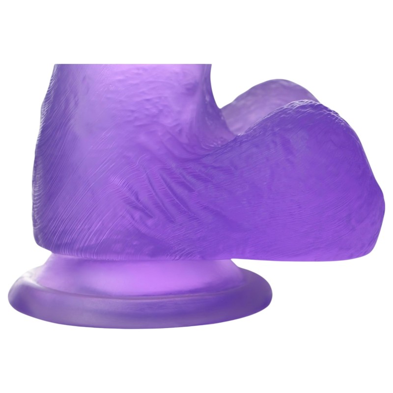 Lovetoy Jelly Studs - lila tapadókorongos dildó (15 cm) 162442 termék bemutató kép
