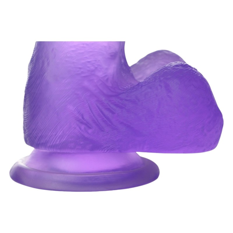 Lovetoy Jelly Studs - tapadókorongos dildó - 15cm (lila) 96055 termék bemutató kép