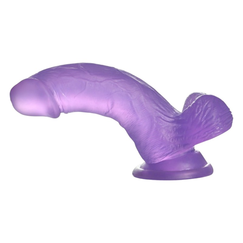 Lovetoy Jelly Studs - tapadókorongos dildó - 15cm (lila) 96056 termék bemutató kép