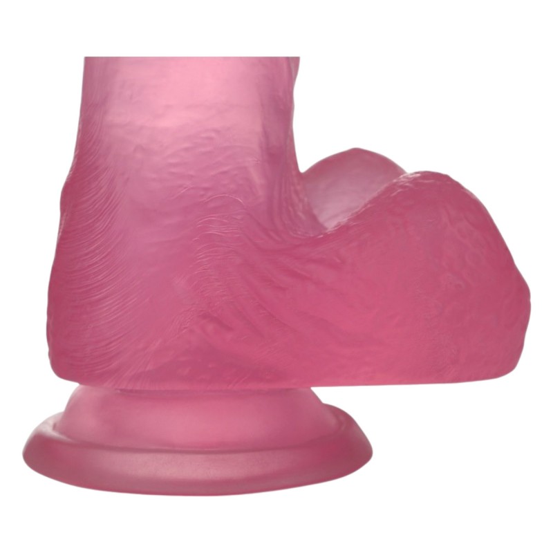 Lovetoy Jelly Studs - tapadókorongos dildó - 15cm (pink) 96050 termék bemutató kép
