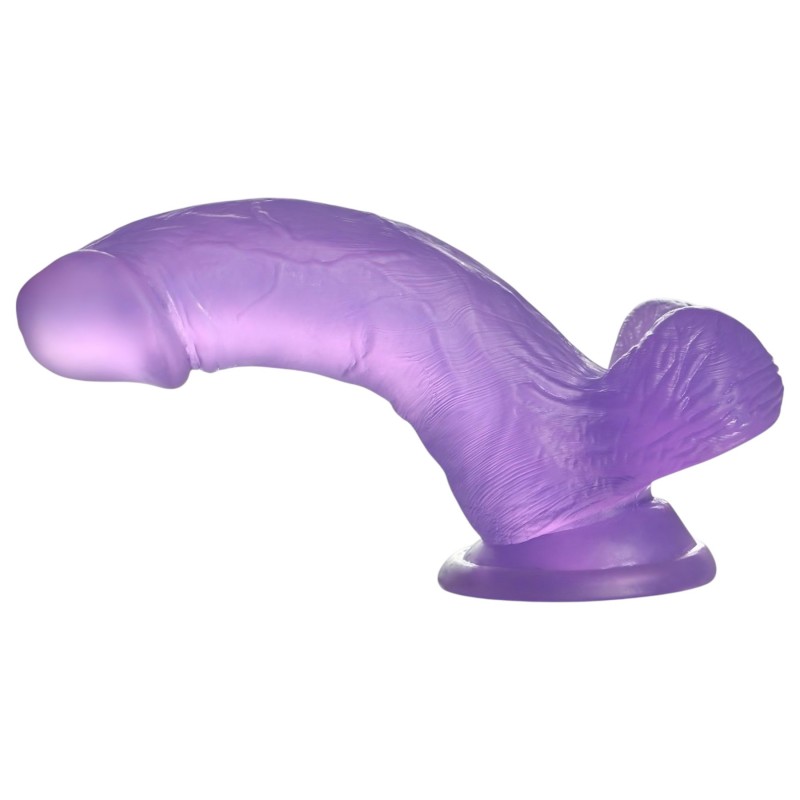 Lovetoy Jelly Studs - tapadókorongos dildó - 15cm (lila) 114682 termék bemutató kép