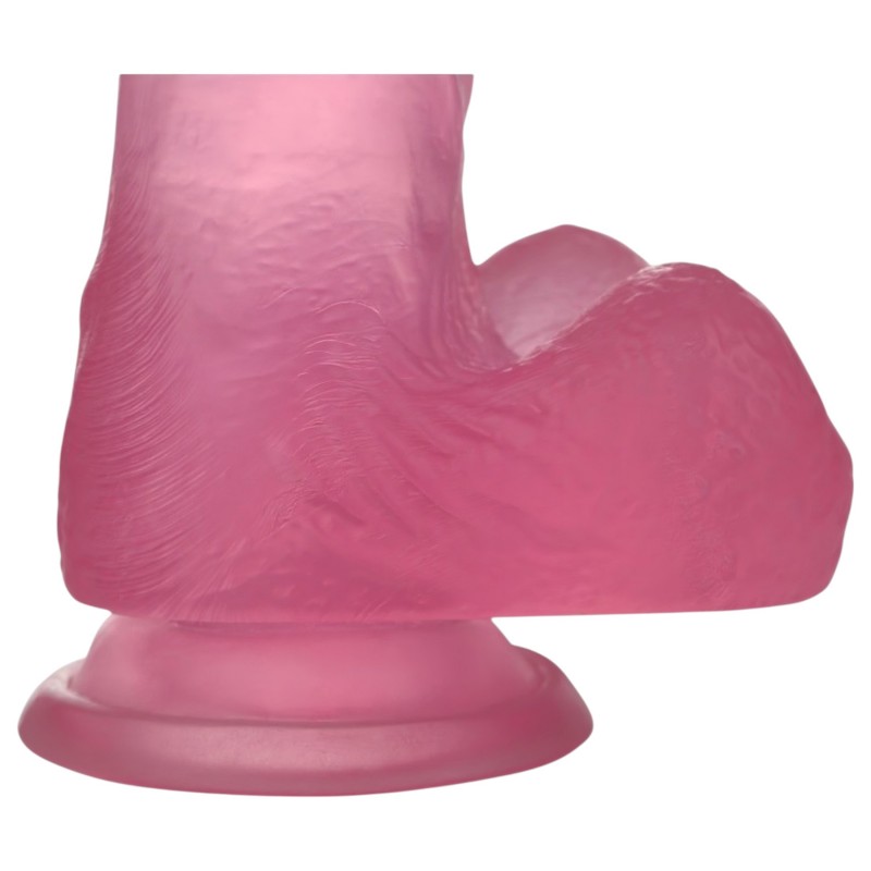 Lovetoy Jelly Studs - tapadókorongos dildó - 15cm (pink) 114676 termék bemutató kép