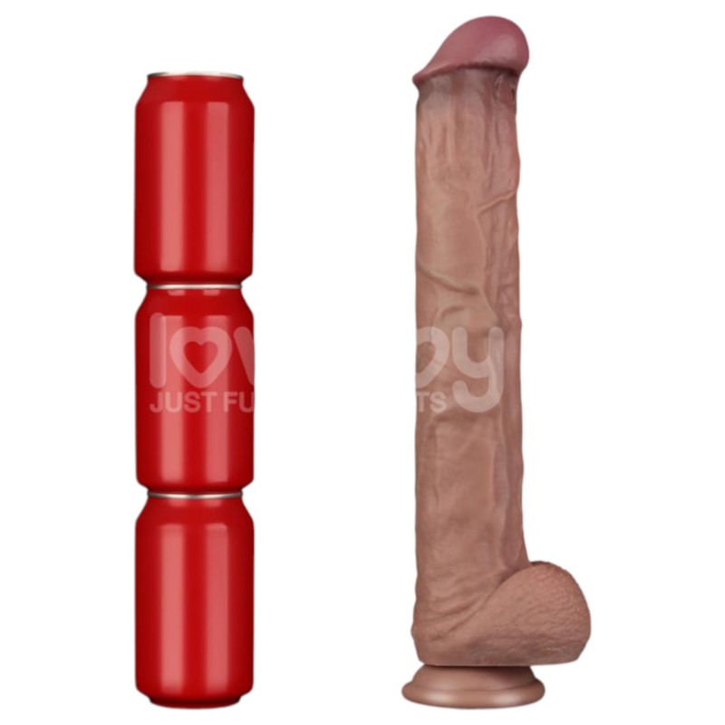 Lovetoy - kétrétegű XXL dildó - 36,5 cm - (natúr) 121035 termék bemutató kép