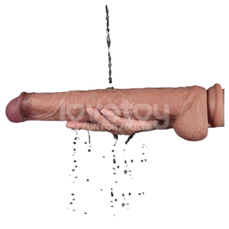 Lovetoy - kétrétegű XXL dildó - 36,5 cm - (natúr) 121036 termék bemutató kép