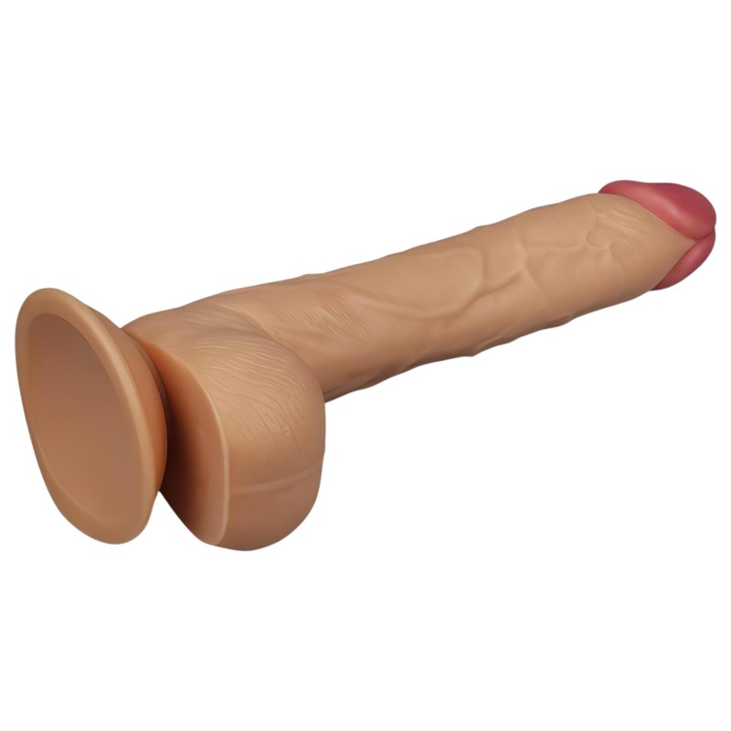 Lovetoy King-Sized - tapadókorongos, élethű dildó - 25 cm (testszínű) 141965 termék bemutató kép