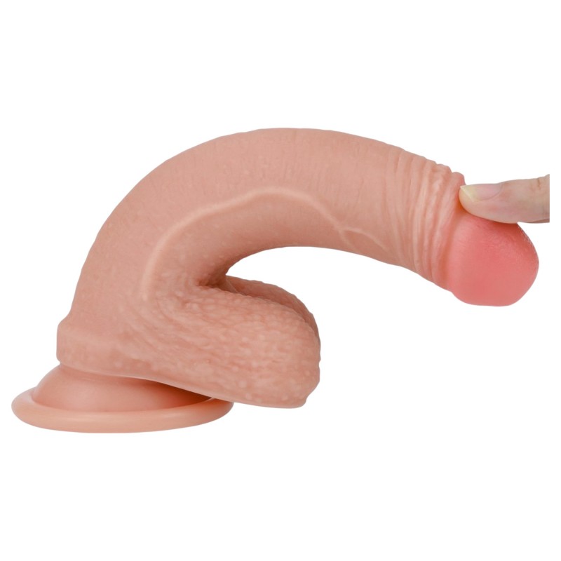 Lovetoy Nature Cock - kétrétegű élethű dildó - 18 cm (testszínű) 142402 termék bemutató kép