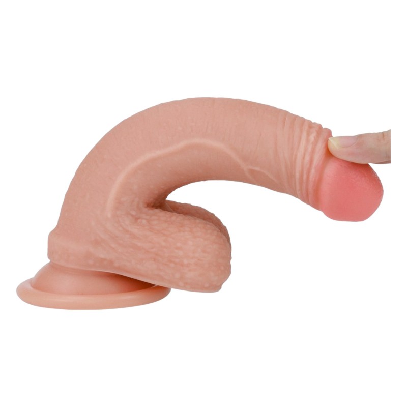 Lovetoy Nature Cock - kétrétegű élethű dildó - 18cm (natúr) 96121 termék bemutató kép