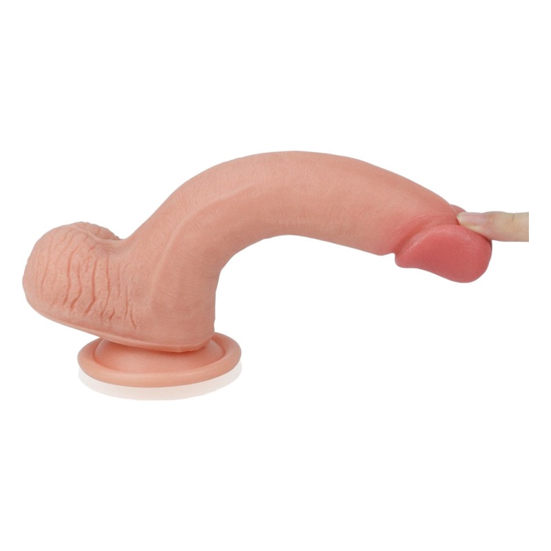 Lovetoy Nature Cock - kétrétegű élethű dildó - 20cm (natúr) 96070 termék bemutató kép