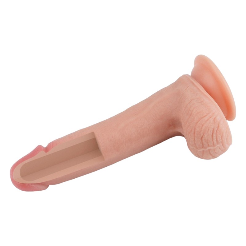 Lovetoy Nature Cock - kétrétegű élethű dildó - 20cm (natúr) 96072 termék bemutató kép