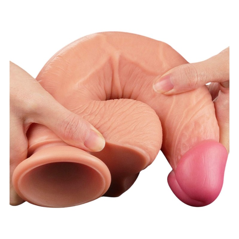 Lovetoy Nature Cock - kétrétegű élethű dildó - 25cm (natúr) 96131 termék bemutató kép