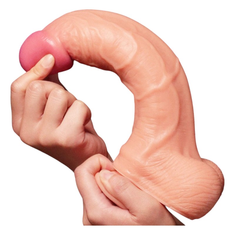 Lovetoy Nature Cock - kétrétegű élethű dildó - 25cm (natúr) 96132 termék bemutató kép
