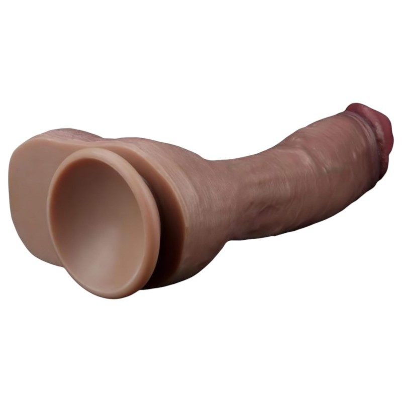 Lovetoy Nature Cock - kétrétegű élethű dildó - 26 cm (testszínű) 142091 termék bemutató kép