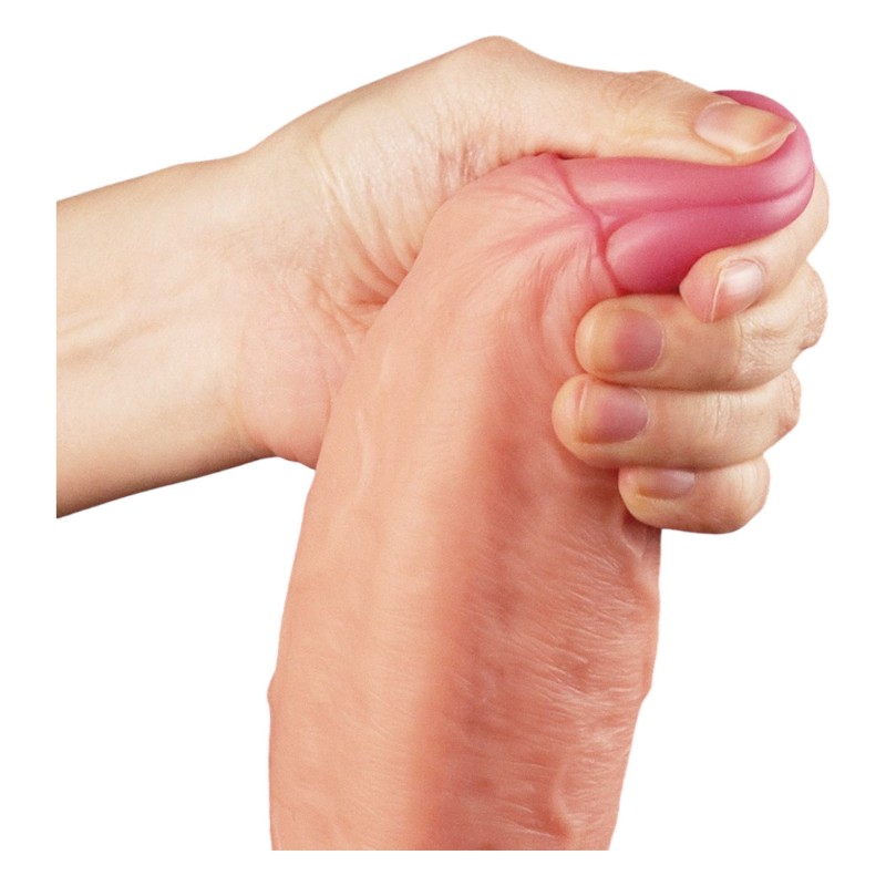 Lovetoy Nature Cock - kétrétegű élethű dildó - 28cm (natúr) 96113 termék bemutató kép