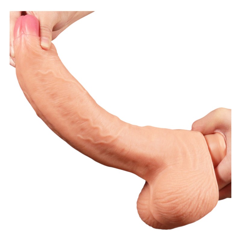 Lovetoy Nature Cock - kétrétegű élethű dildó - 28cm (natúr) 96116 termék bemutató kép