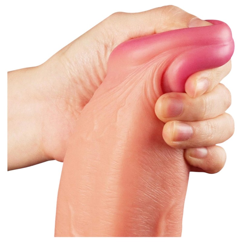 Lovetoy Nature Cock - kétrétegű élethű dildó - 30 cm (testszínű) 142382 termék bemutató kép
