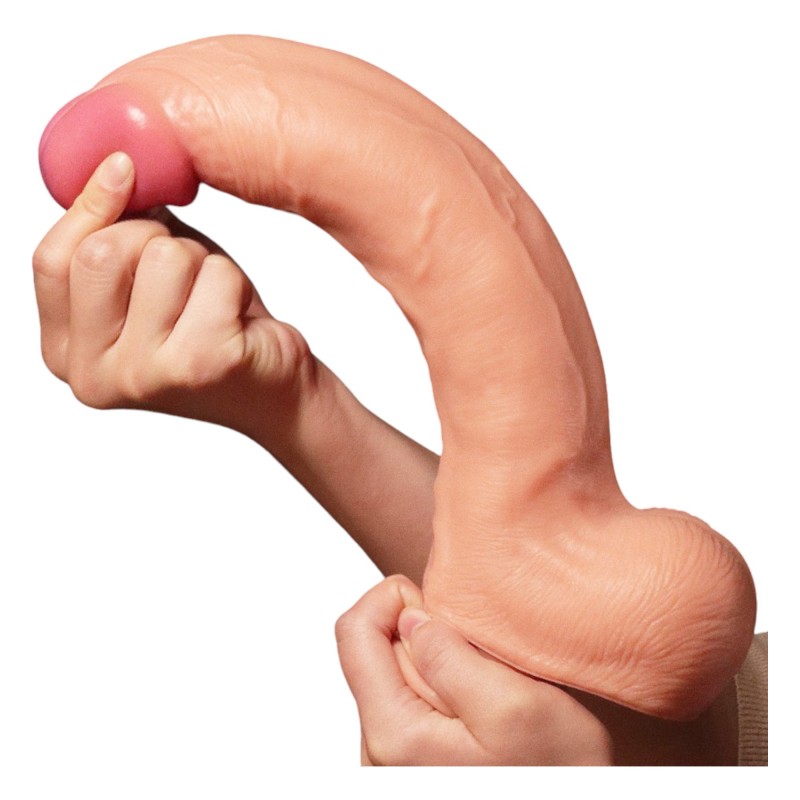 Lovetoy Nature Cock - kétrétegű élethű dildó - 30cm (natúr) 96099 termék bemutató kép