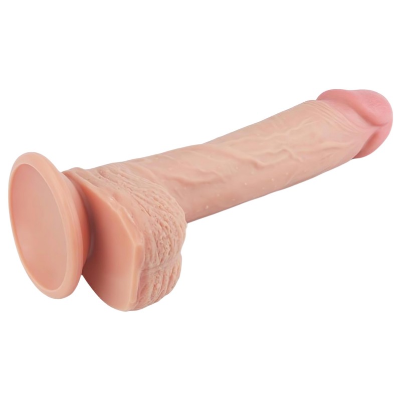 Lovetoy Nature Cock - tapadókorongos élethű dildó - 21 cm (testszínű) 140885 termék bemutató kép