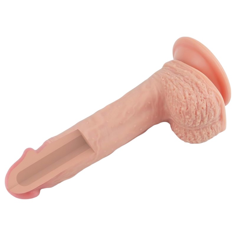 Lovetoy Nature Cock - tapadókorongos élethű dildó - 21 cm (testszínű) 140888 termék bemutató kép