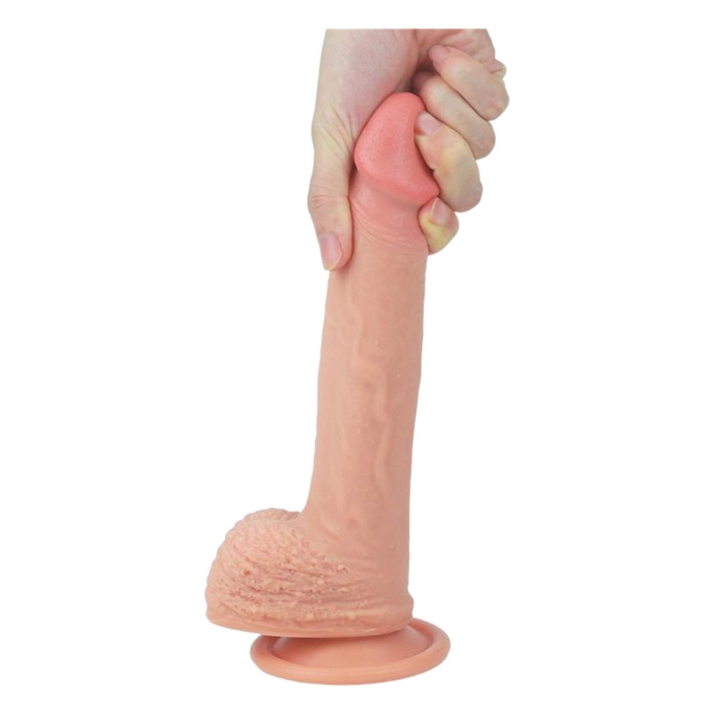 Lovetoy Nature Cock - tapadótalpas élethű dildó - 21cm (natúr) 90847 termék bemutató kép