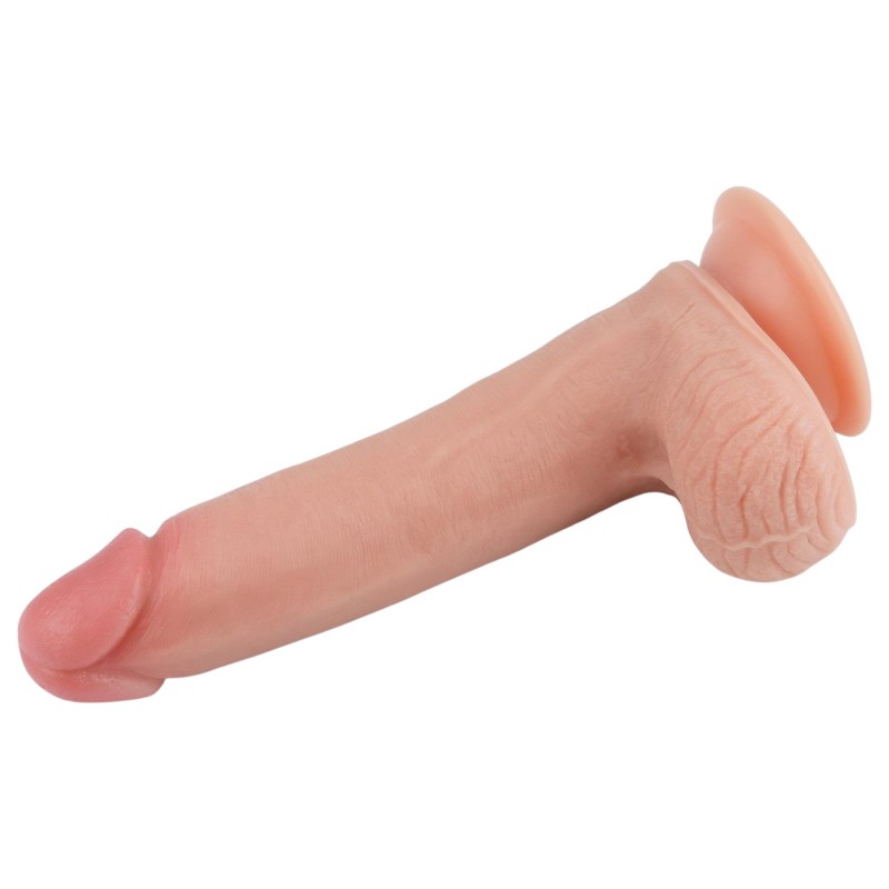 Lovetoy Nature Cock - testszínű kétrétegű élethű dildó (20 cm) 162448 termék bemutató kép