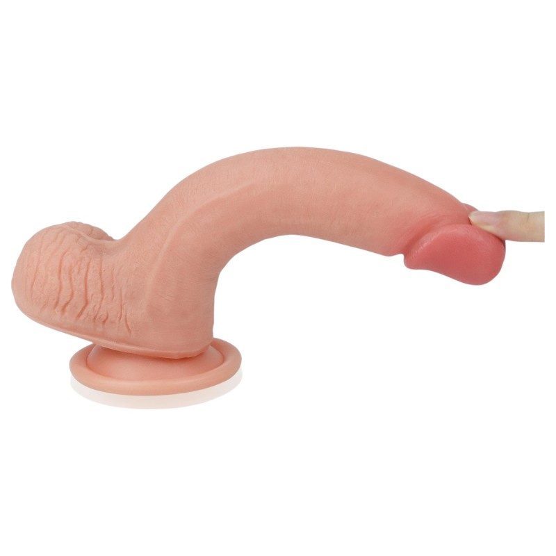 Lovetoy Nature Cock - testszínű kétrétegű élethű dildó (20 cm) 162449 termék bemutató kép