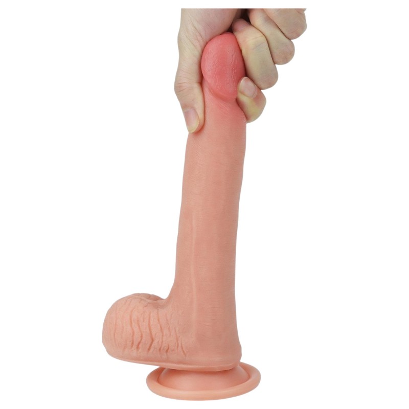 Lovetoy Nature Cock - testszínű kétrétegű élethű dildó (20 cm) 162450 termék bemutató kép