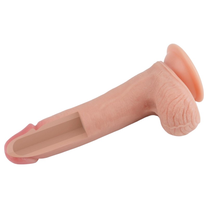Lovetoy Nature Cock - testszínű kétrétegű élethű dildó (20 cm) 162451 termék bemutató kép