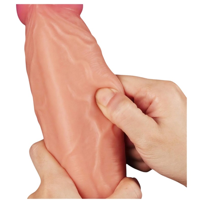 Lovetoy Nature Cock - testszínű kétrétegű élethű dildó (25 cm) 162491 termék bemutató kép