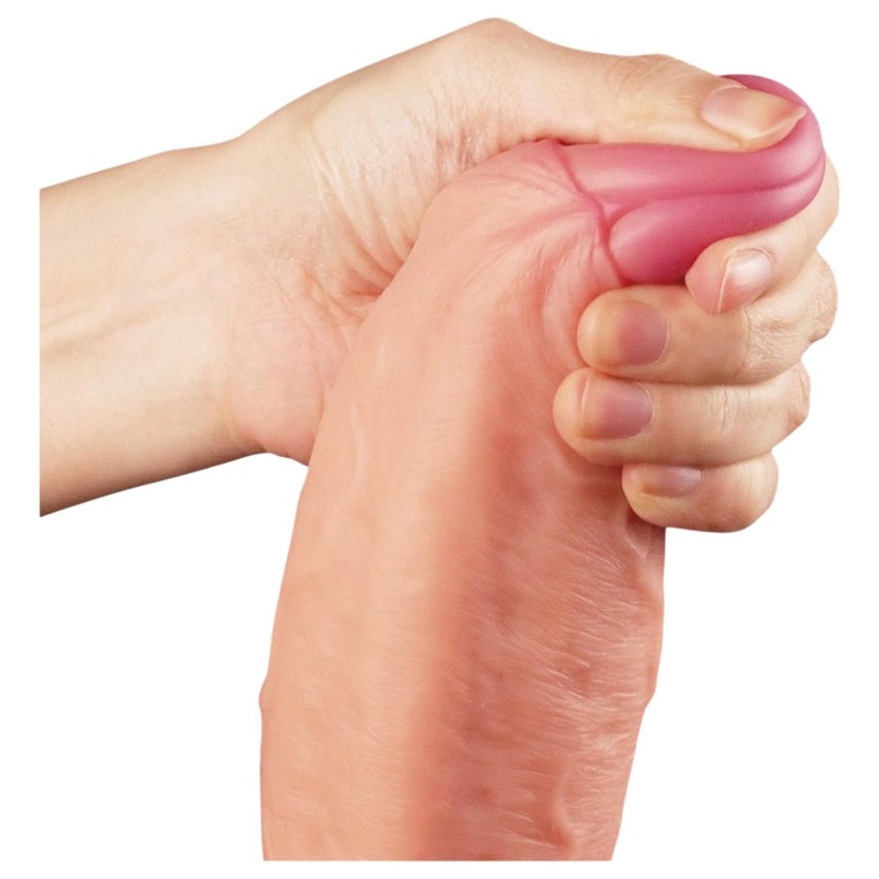 Lovetoy Nature Cock - testszínű kétrétegű élethű dildó (28 cm) 162475 termék bemutató kép