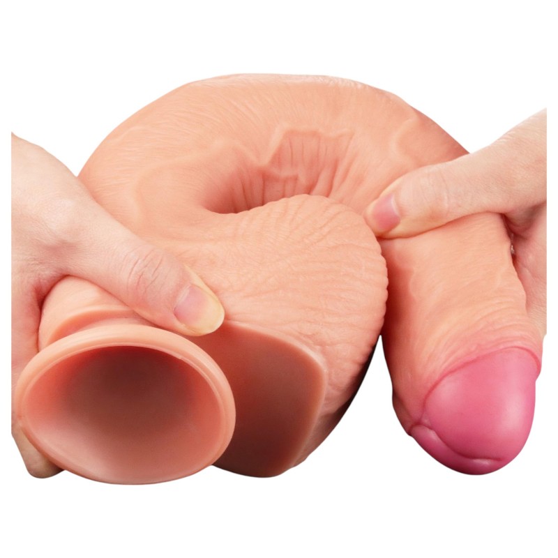 Lovetoy Nature Cock - testszínű kétrétegű élethű dildó (28 cm) 162477 termék bemutató kép