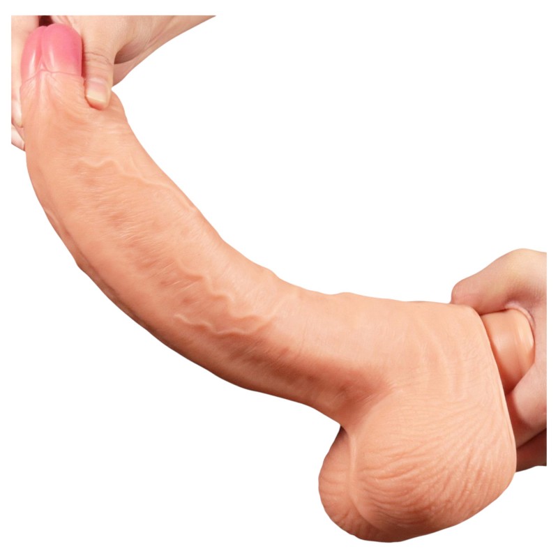 Lovetoy Nature Cock - testszínű kétrétegű élethű dildó (28 cm) 162478 termék bemutató kép