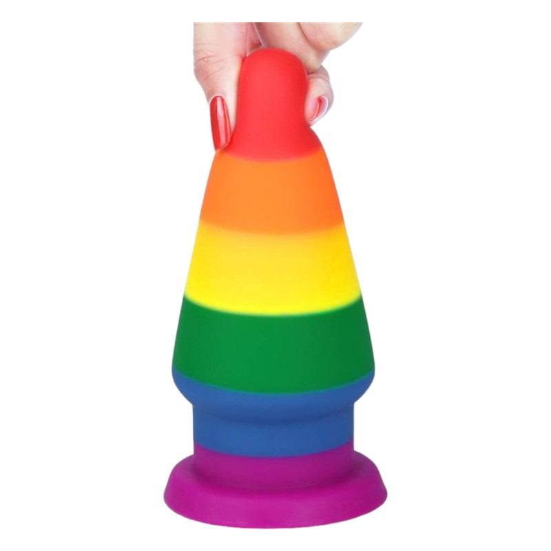Lovetoy Prider - anál tágító plug - 15cm (szivárvány) 91809 termék bemutató kép