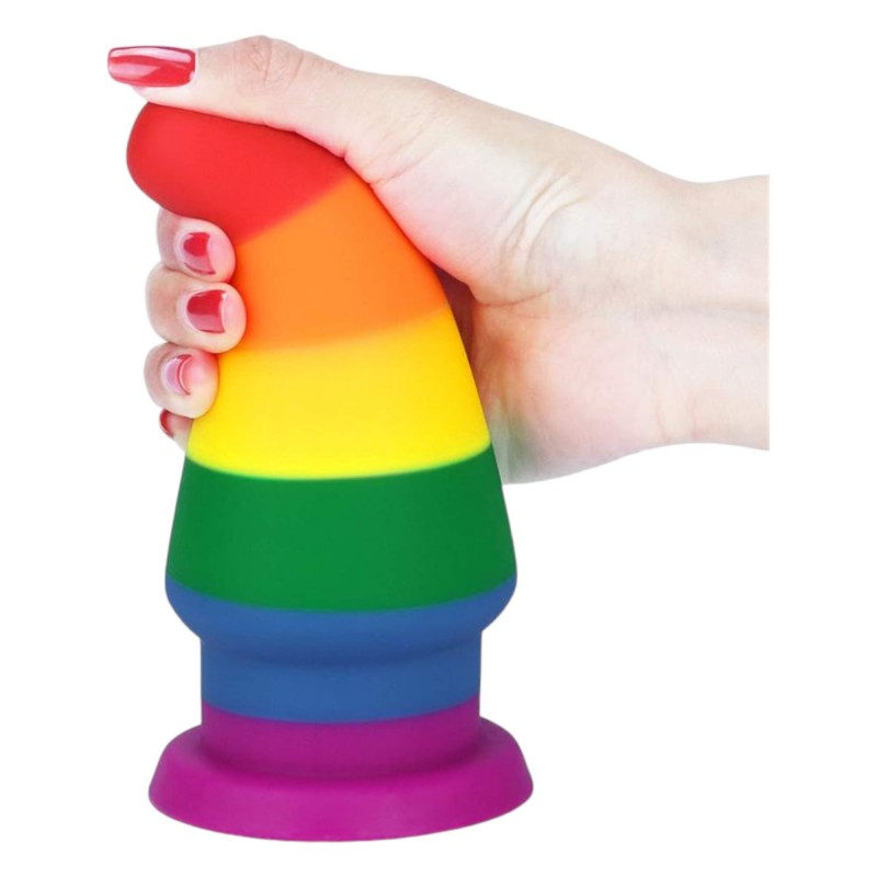 Lovetoy Prider - anál tágító plug - 15cm (szivárvány) 91810 termék bemutató kép