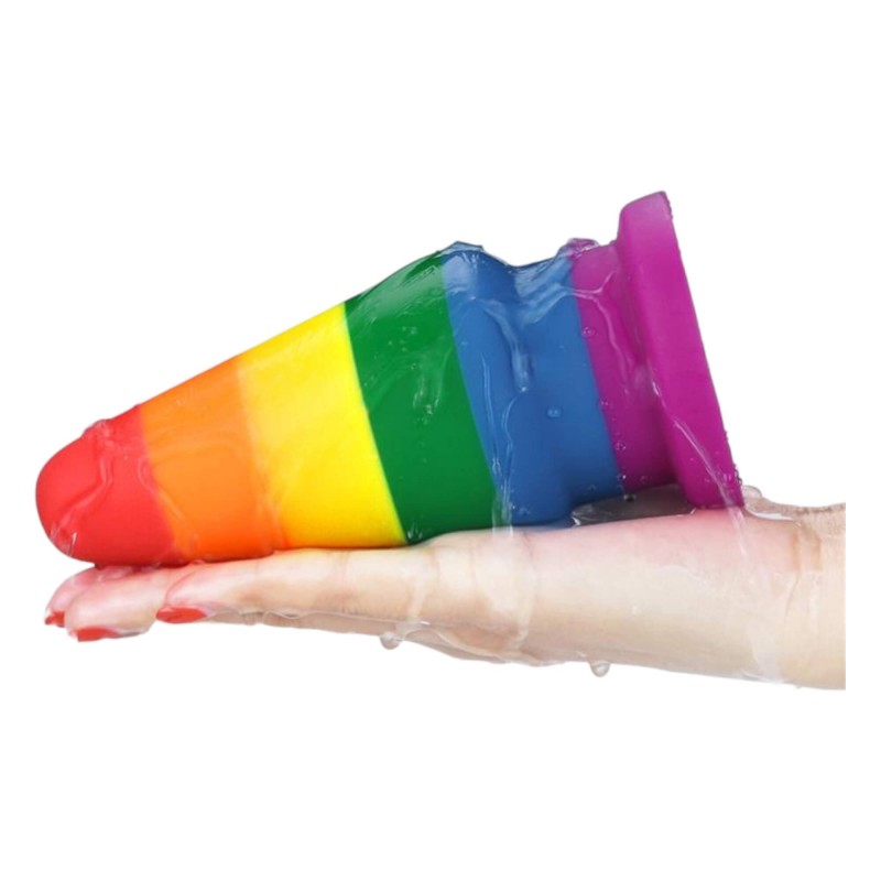 Lovetoy Prider - anál tágító plug - 15cm (szivárvány) 91812 termék bemutató kép