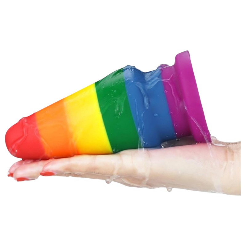 Lovetoy Prider - anál tágító plug - 15cm (szivárvány) 99476 termék bemutató kép