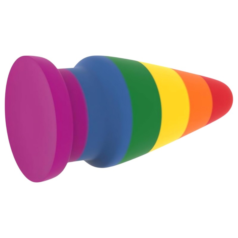 Lovetoy Prider - hosszú anál tágító plug (15 cm, szivárvány) 161906 termék bemutató kép