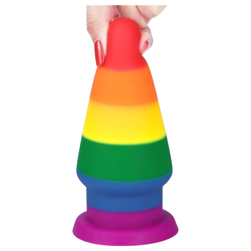 Lovetoy Prider - hosszú anál tágító plug (15 cm, szivárvány) 161908 termék bemutató kép